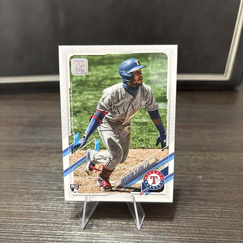 2021 Topps Anderson Tejeda RC Texas Rangers Baseball Card